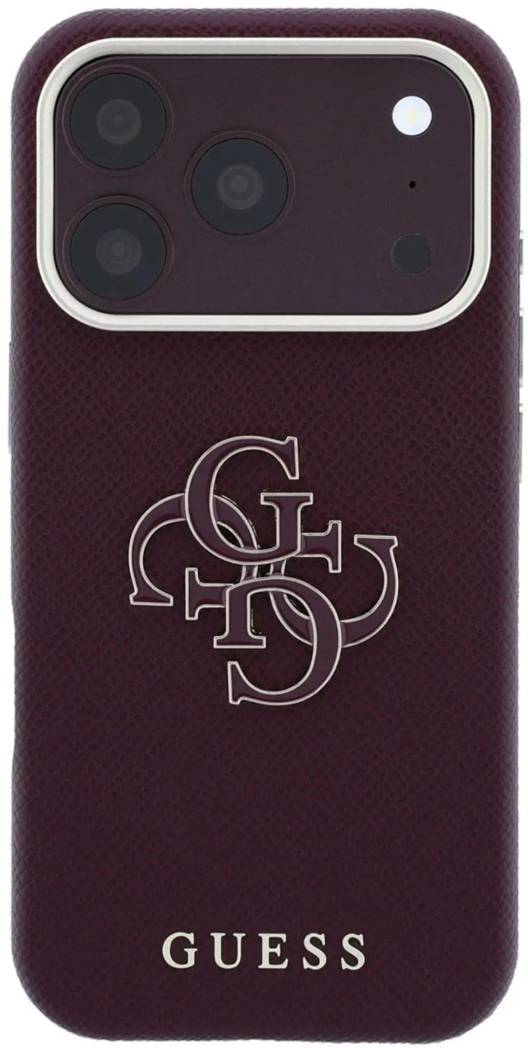 Guess iPhone 18 Pro Hoesje - Bordeauxrood - afbeelding 3 van 6