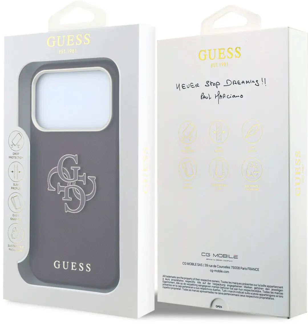Guess Hoesje iPhone 18 Pro Max - Bordeauxrood - afbeelding 6 van 6