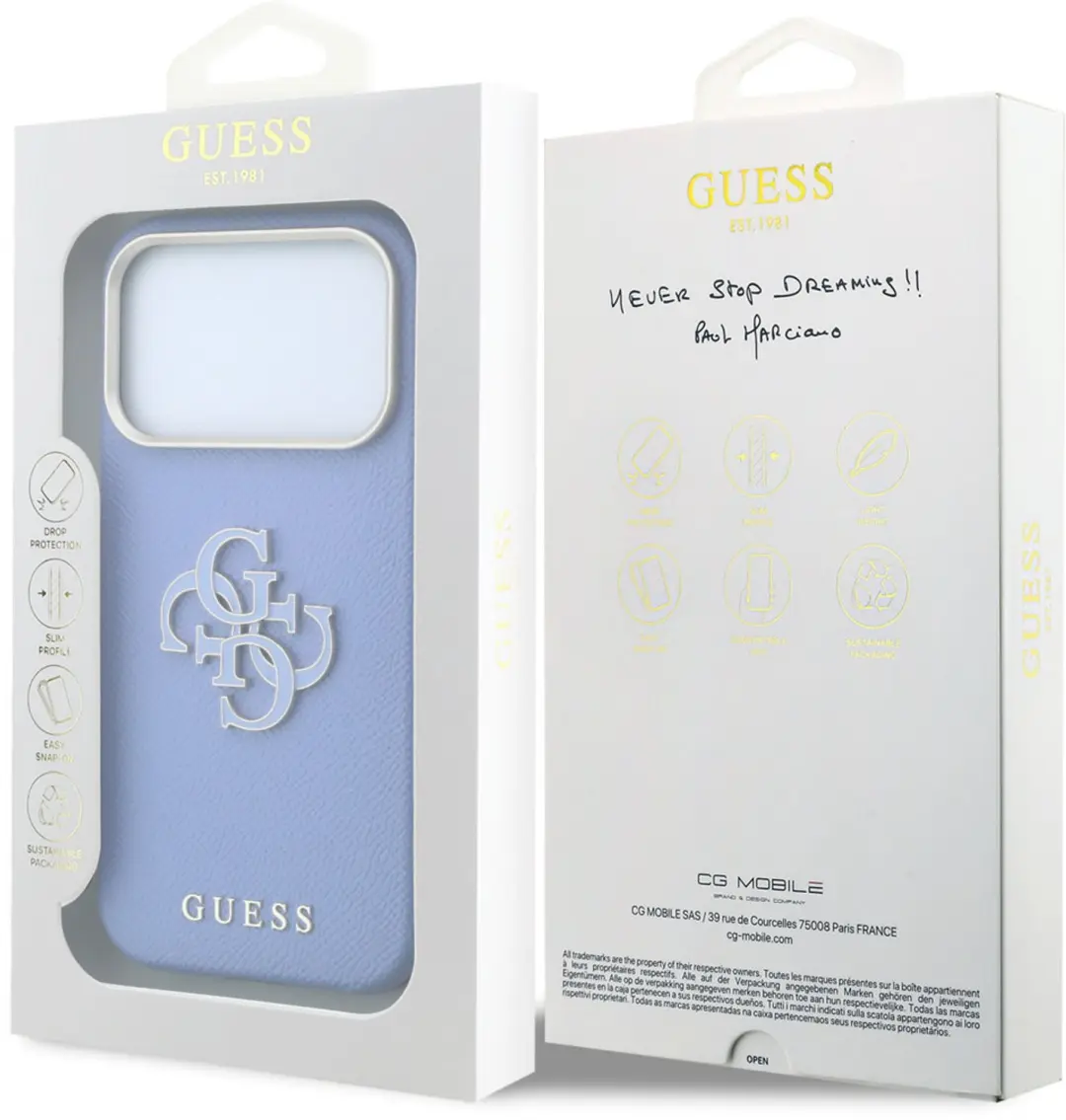Guess Hoesje iPhone 18 Pro - Lichtblauw - afbeelding 4 van 6