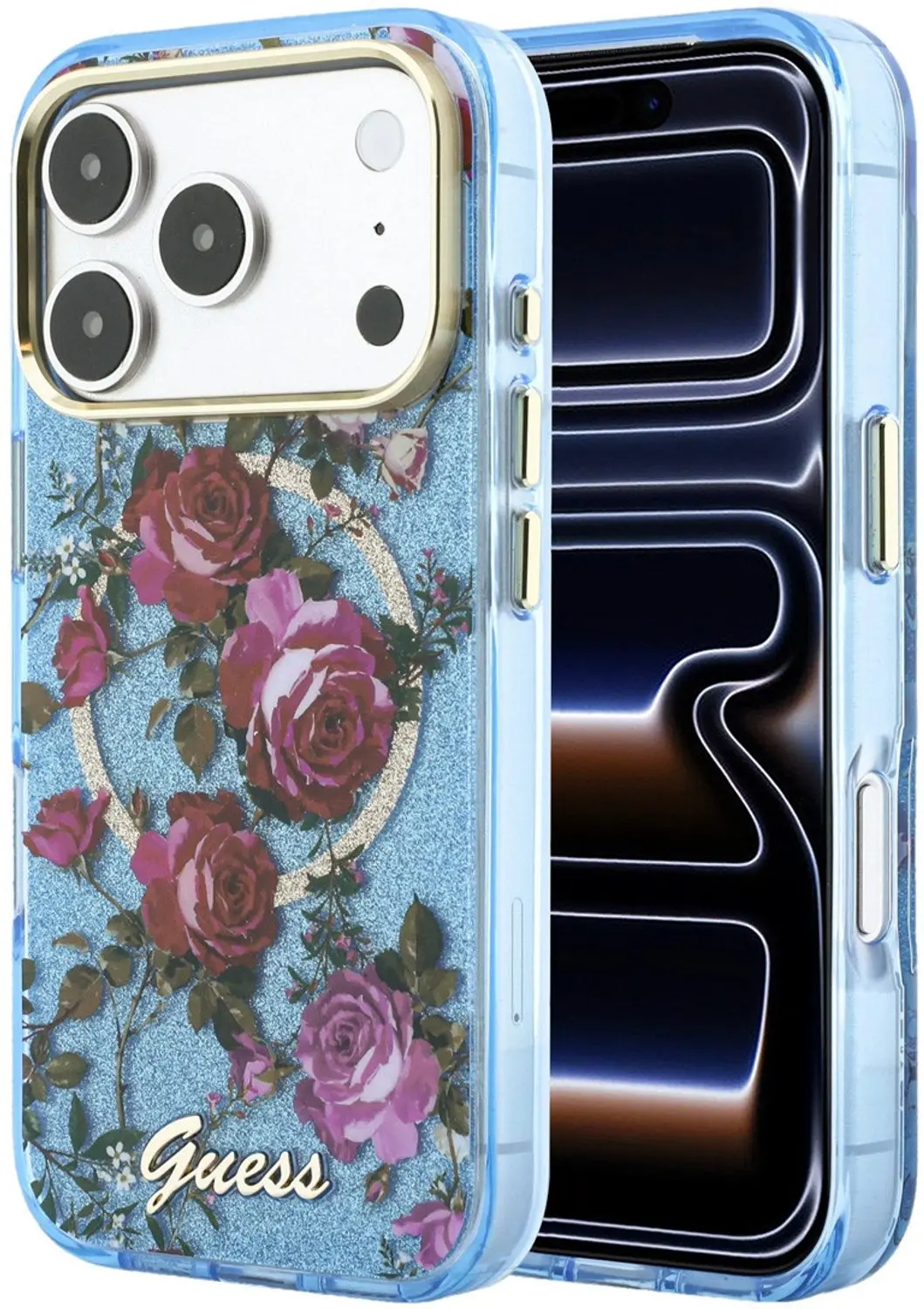 Guess iPhone 18 Pro Hoesje - Lichtblauw - afbeelding 2 van 6