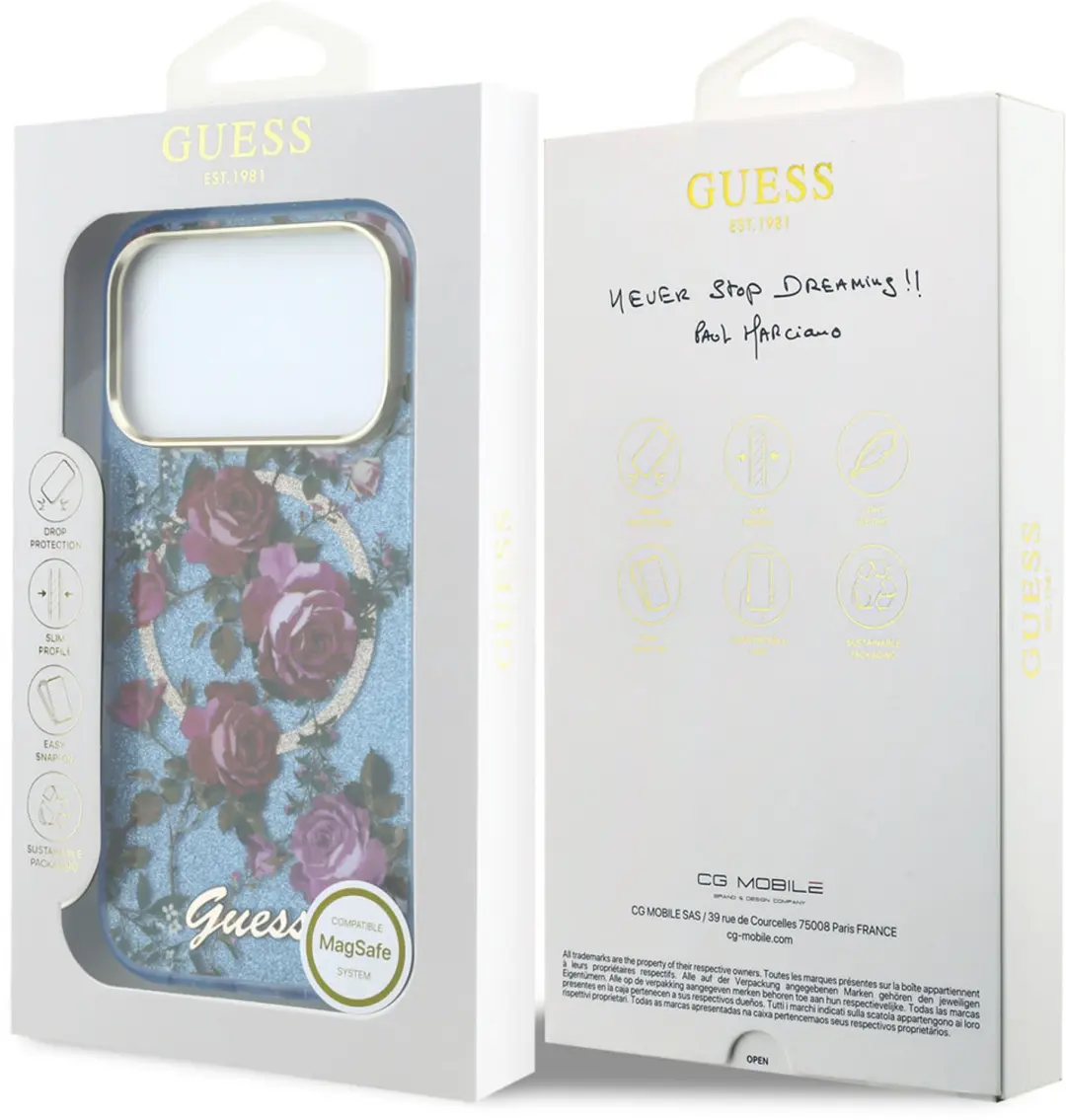 Guess MagSafe Hoesje iPhone 18 Pro Max - Lichtblauw - afbeelding 5 van 6