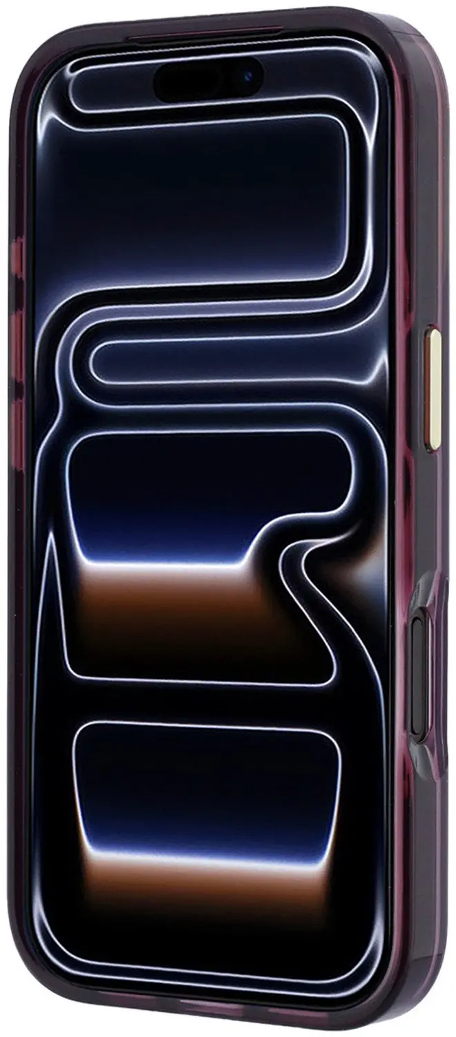 Guess IML 4G Script Metal iPhone 18 Pro Max - Bordeauxrood - afbeelding 2 van 6