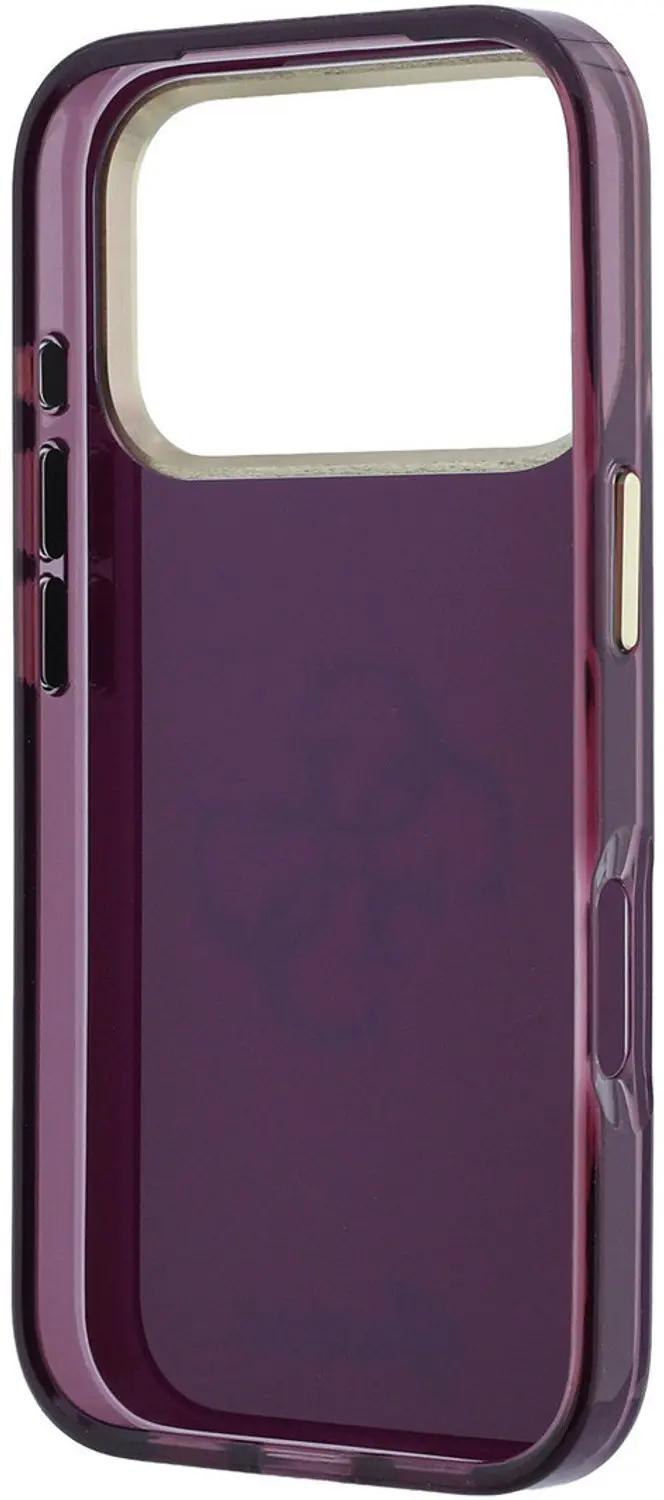 Guess IML 4G Script Metal iPhone 18 Pro Max - Bordeauxrood - afbeelding 4 van 6