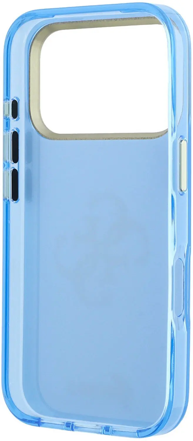 Guess IML 4G Script Metal iPhone 18 Pro Max Hoesje - Lichtblauw - afbeelding 2 van 6