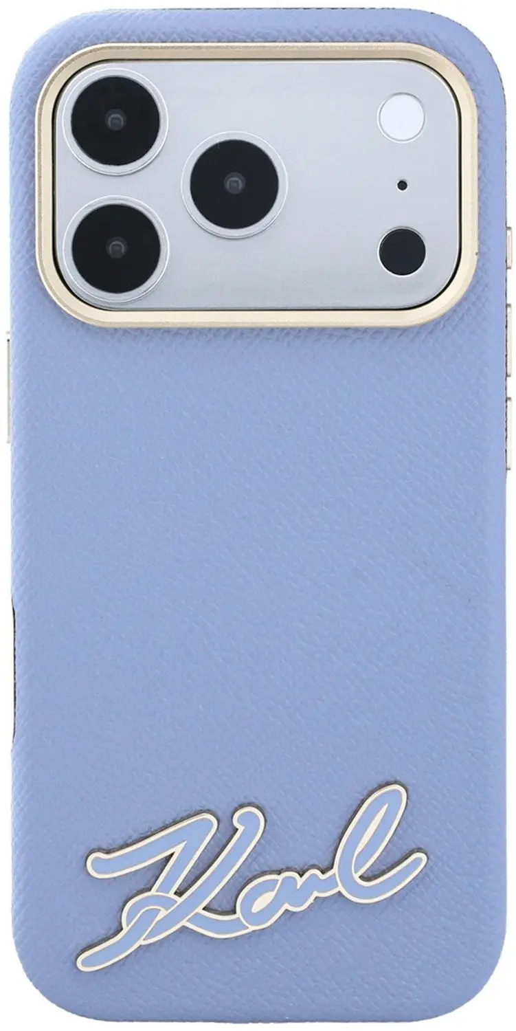 Karl Lagerfeld Hoesje iPhone 18 Pro Lichtblauw - MagSafe - afbeelding 3 van 6