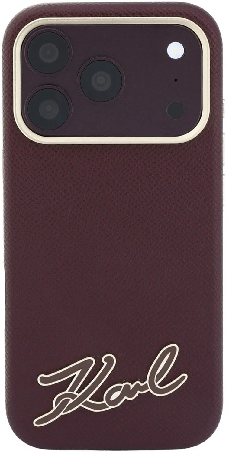 Karl Lagerfeld Hoesje iPhone 18 Pro Max Bordeauxrood - MagSafe - afbeelding 3 van 6