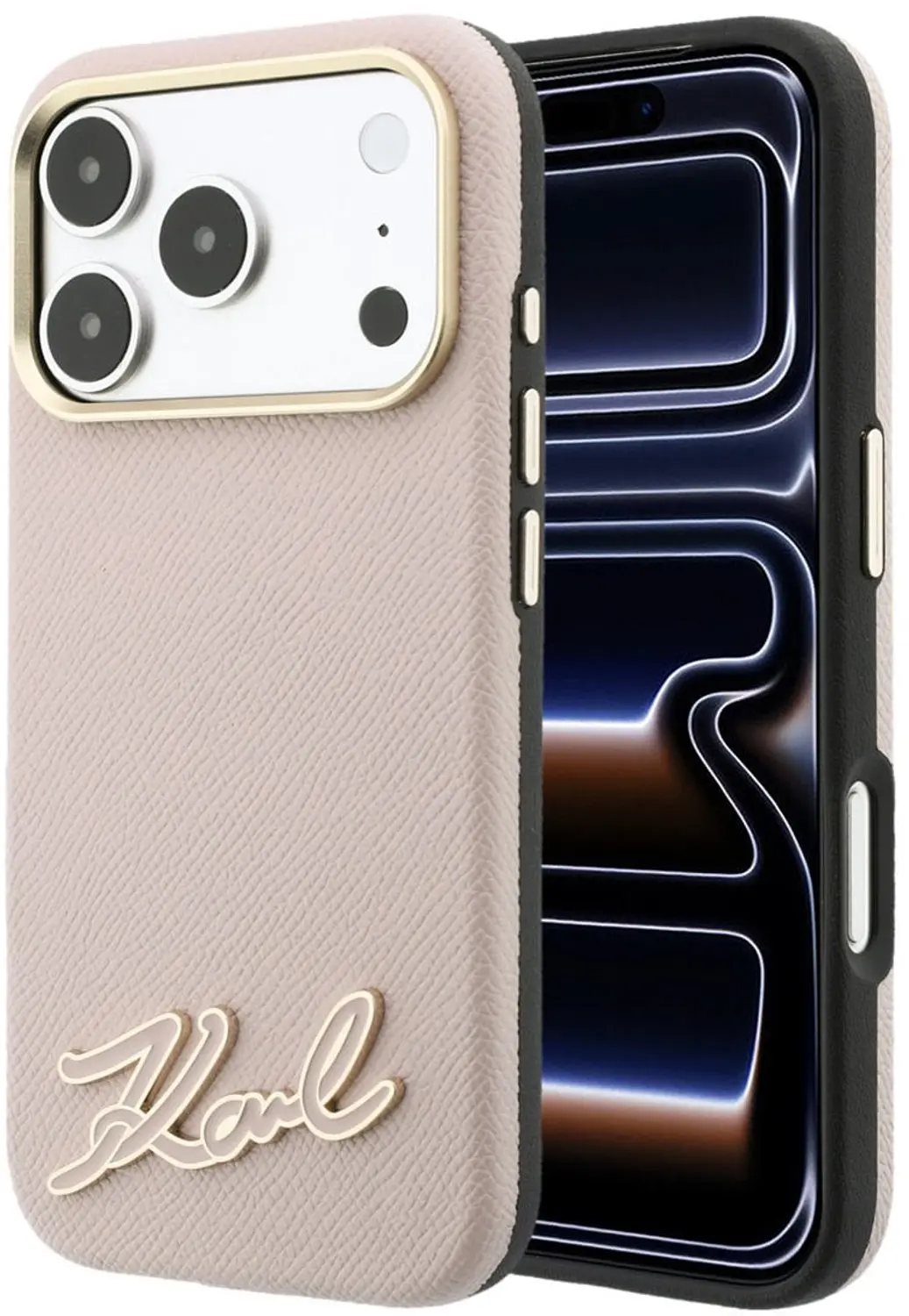 Karl Lagerfeld iPhone 18 Pro Hoesje MagSafe Roze