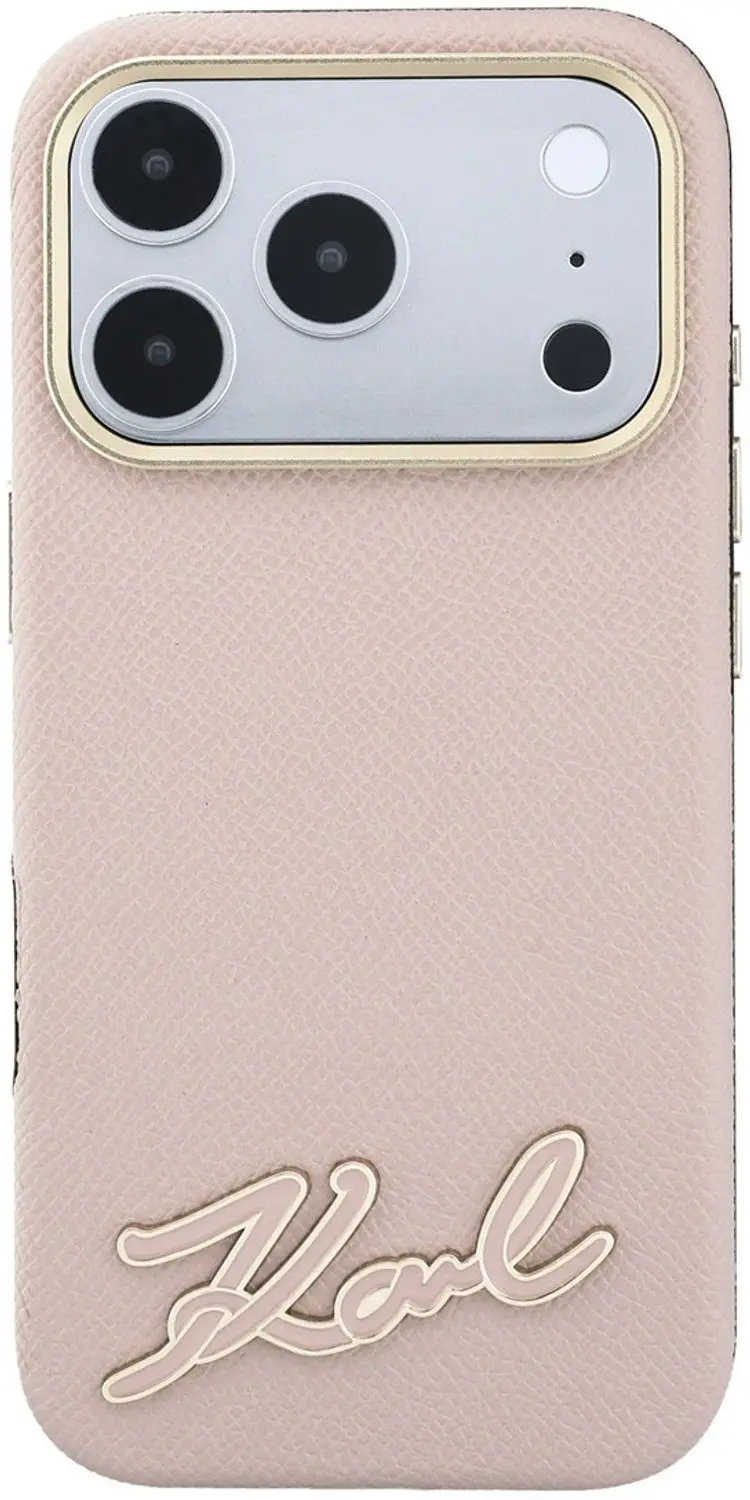 Karl Lagerfeld iPhone 18 Pro Hoesje MagSafe Roze - afbeelding 3 van 6