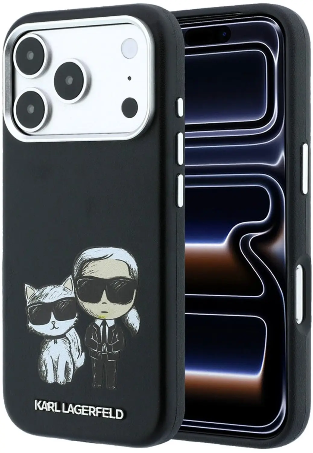 Karl Lagerfeld Case Smooth Karl & Choupette Bodies Sketch MagSafe iPhone 18 Pro