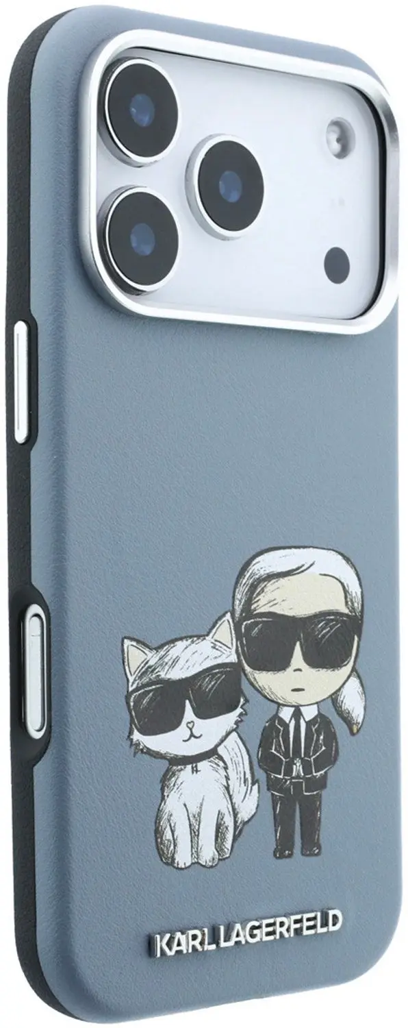 Karl Lagerfeld iPhone 18 Pro MagSafe Hoesje - Lichtblauw - afbeelding 4 van 6