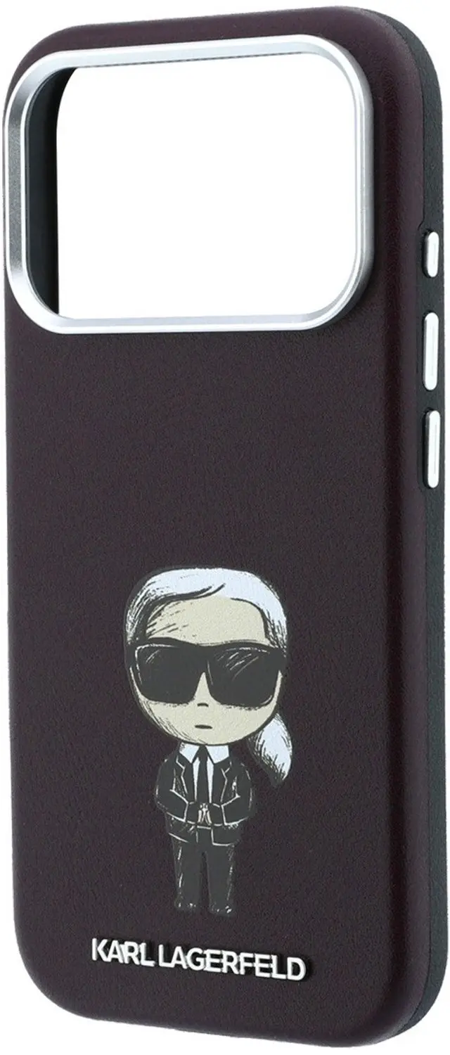 Karl Lagerfeld MagSafe Hoesje iPhone 18/17 Pro Max - Bordeaux - afbeelding 6 van 6