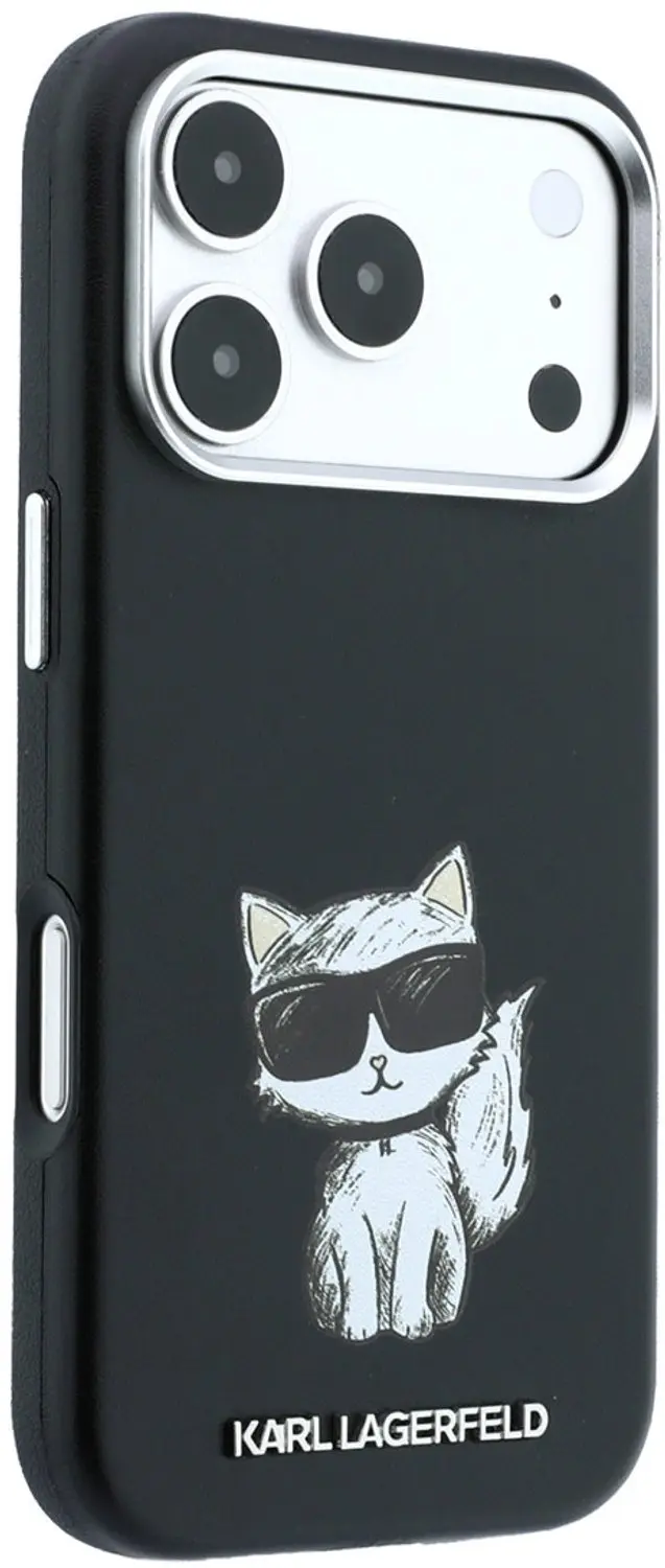 Karl Lagerfeld Smooth Choupette MagSafe iPhone 18/17 Pro Max - Zwart - afbeelding 4 van 6
