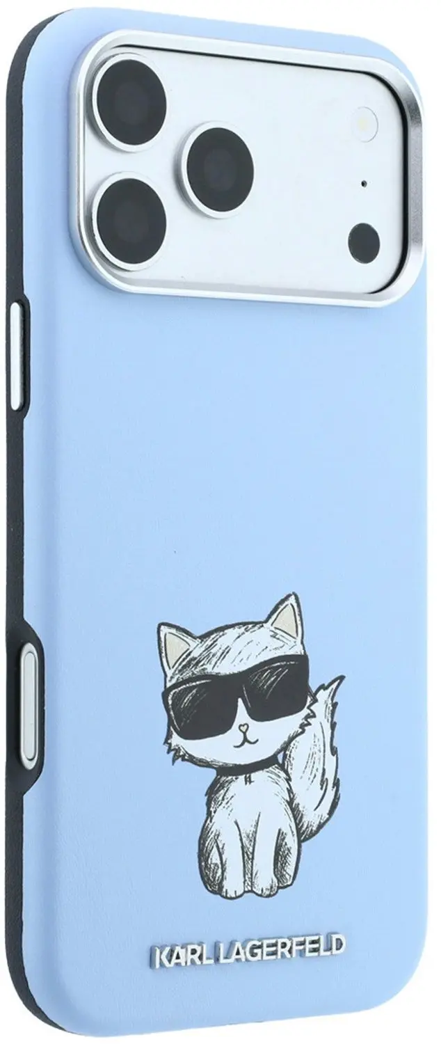 Karl Lagerfeld Choupette Sketch MagSafe iPhone 18/17 Pro Max - Lichtblauw - afbeelding 4 van 6