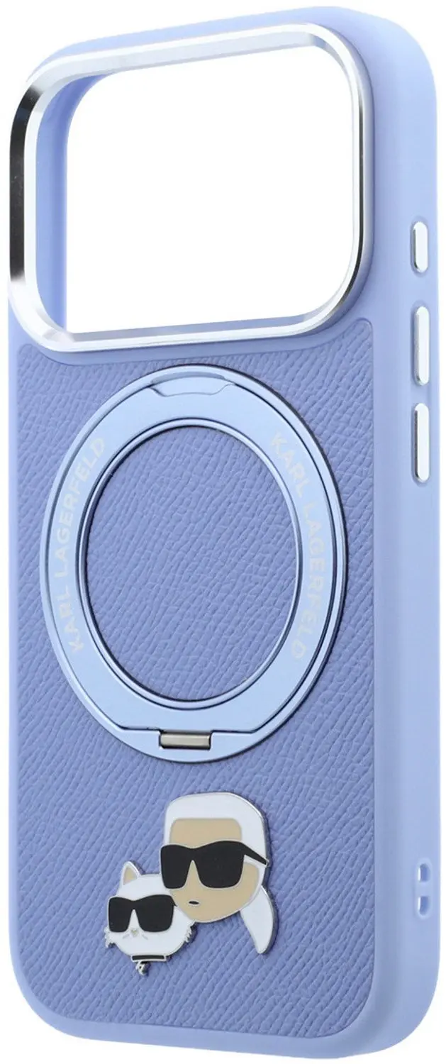 Karl Lagerfeld Hoesje iPhone 18 Pro MagSafe Lichtblauw - afbeelding 6 van 6