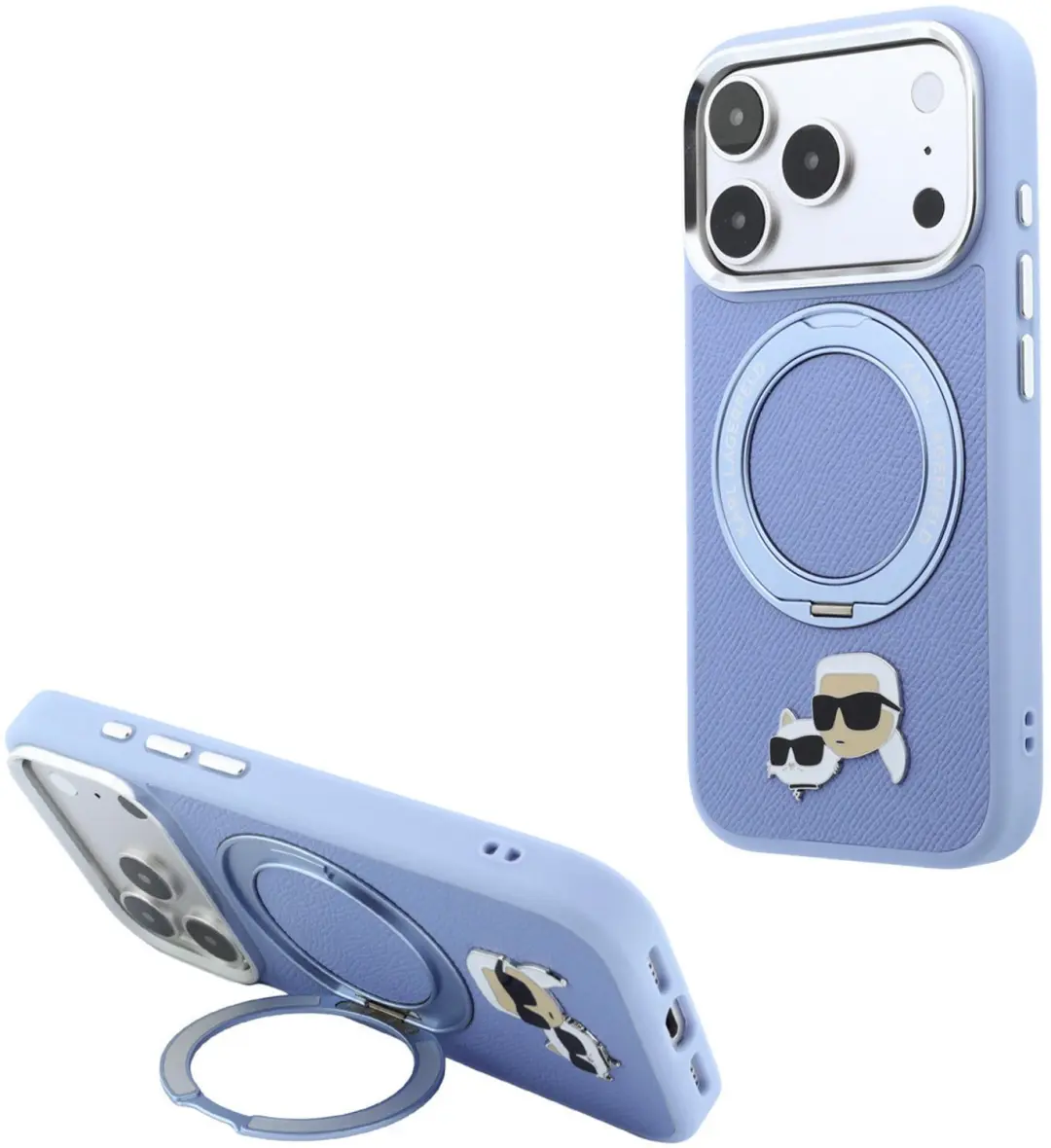 Karl Lagerfeld Karl & Choupette Heads Pin MagSafe Hoesje