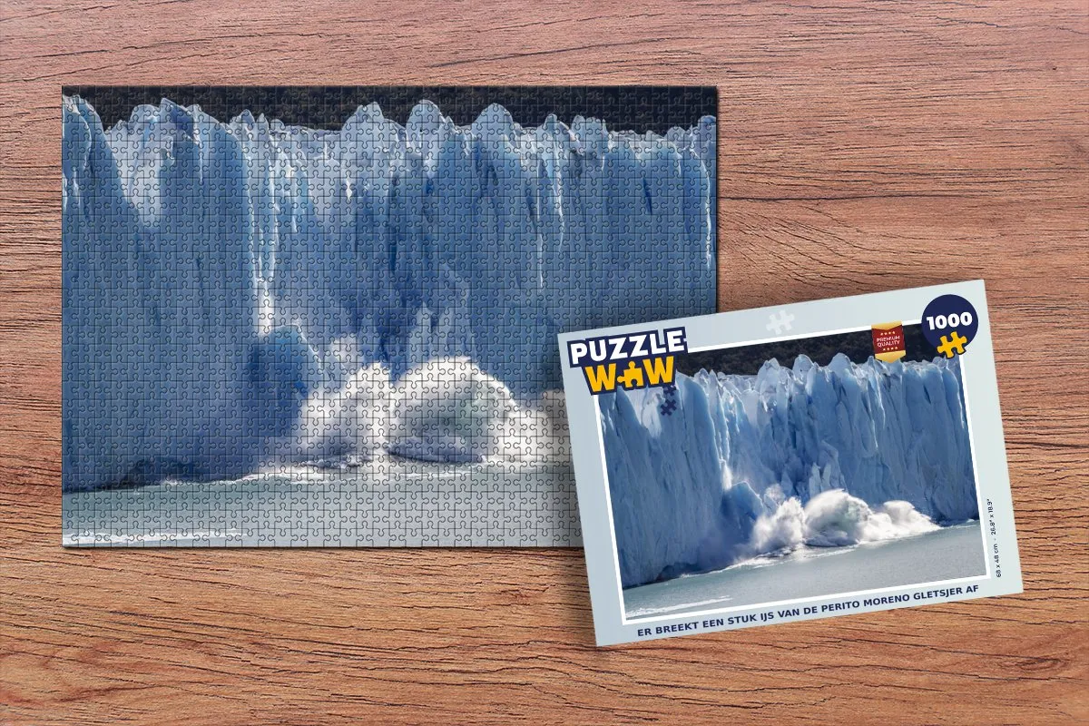 PuzzleWow Legpuzzel Perito Moreno Gletsjer 1000 Stuks