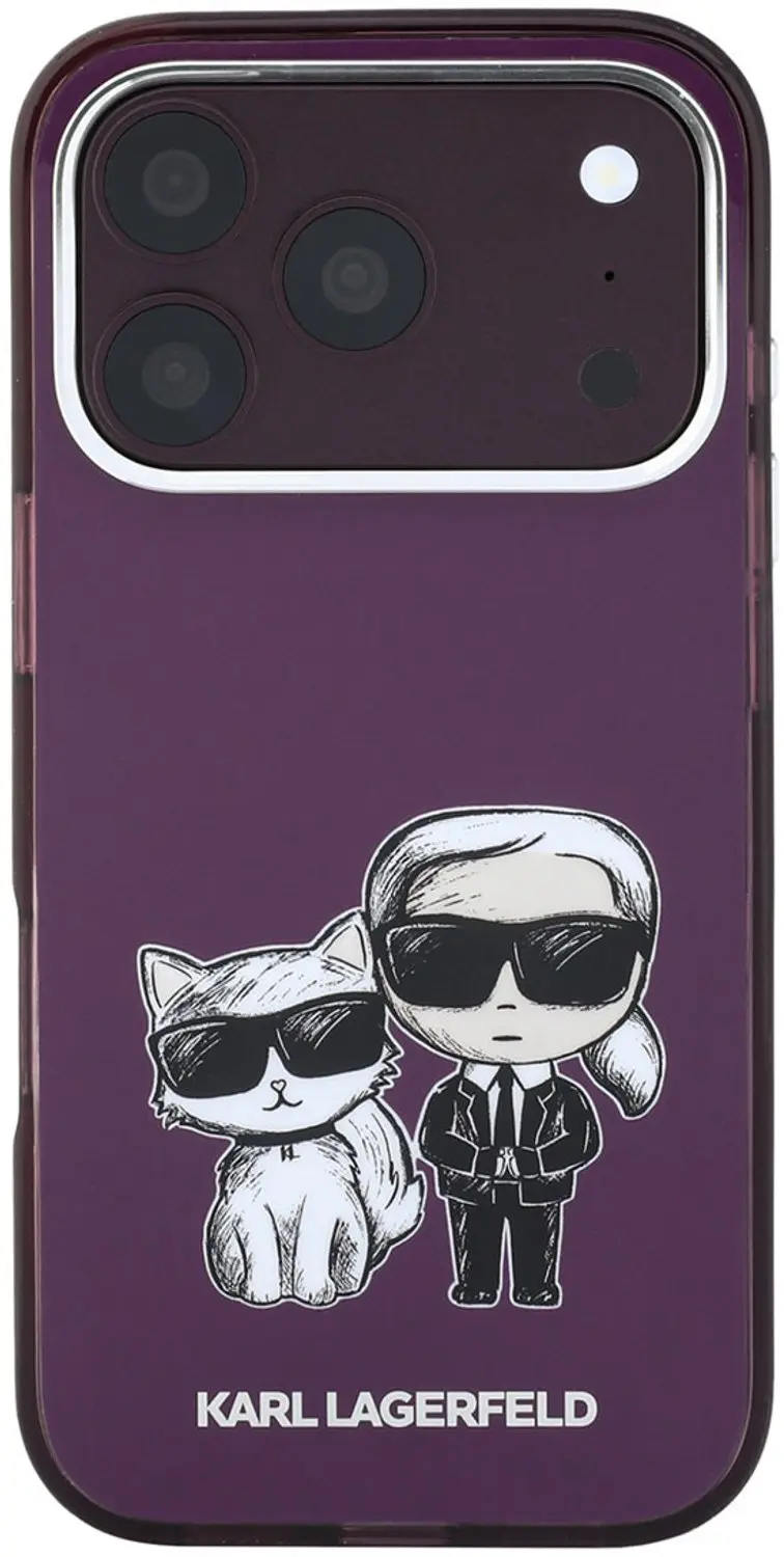 Karl Lagerfeld MagSafe Hoesje iPhone 18/17 Pro Max - Bordeauxrood - afbeelding 3 van 6