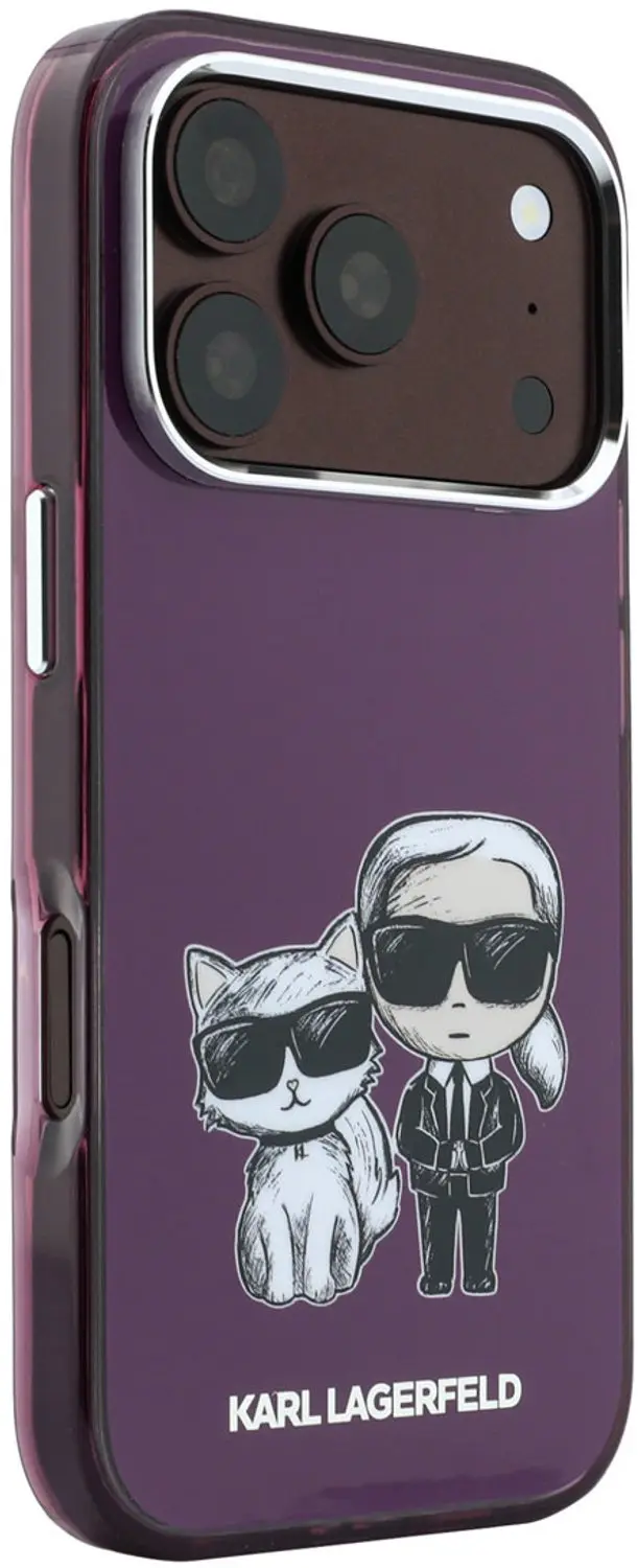 Karl Lagerfeld MagSafe Hoesje iPhone 18/17 Pro Max - Bordeauxrood - afbeelding 4 van 6