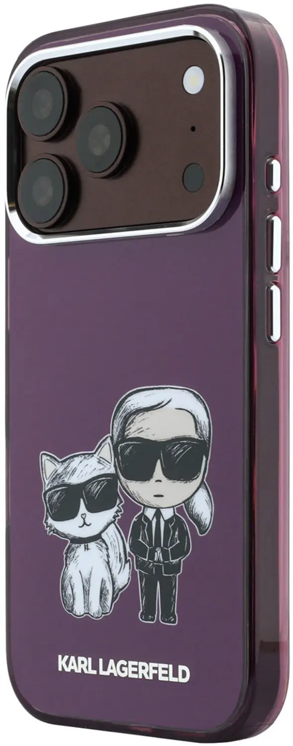 Karl Lagerfeld MagSafe Hoesje iPhone 18/17 Pro Max - Bordeauxrood - afbeelding 2 van 6