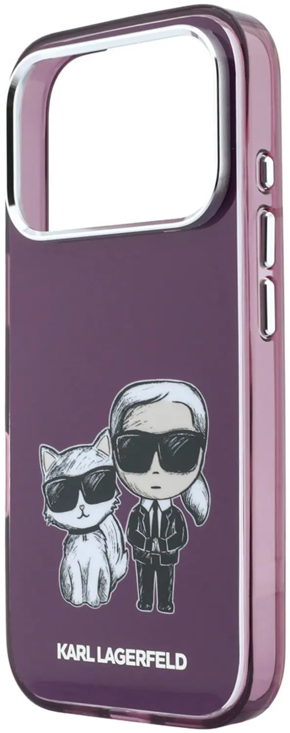 Karl Lagerfeld MagSafe Hoesje iPhone 18/17 Pro Max - Bordeauxrood - afbeelding 6 van 6