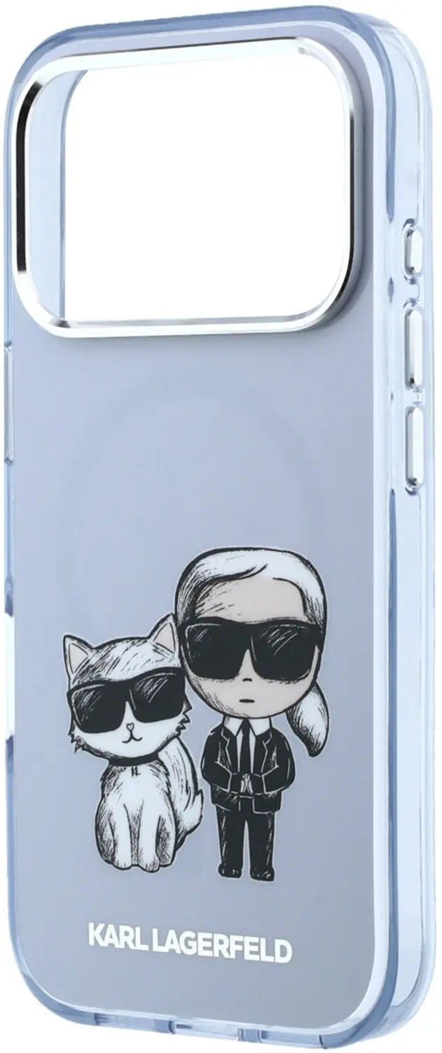 Karl Lagerfeld IML KC Bodies Sketch Print MagSafe-hoesje - Lichtblauw - afbeelding 6 van 6