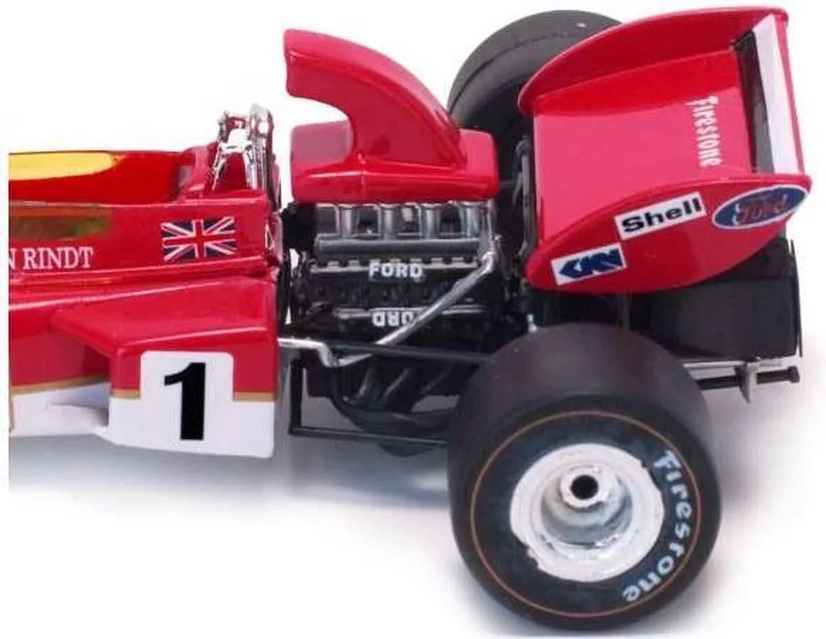 Formule 1 Lotus 72D #1 Fittipaldi 1:43 - Rood/Goud