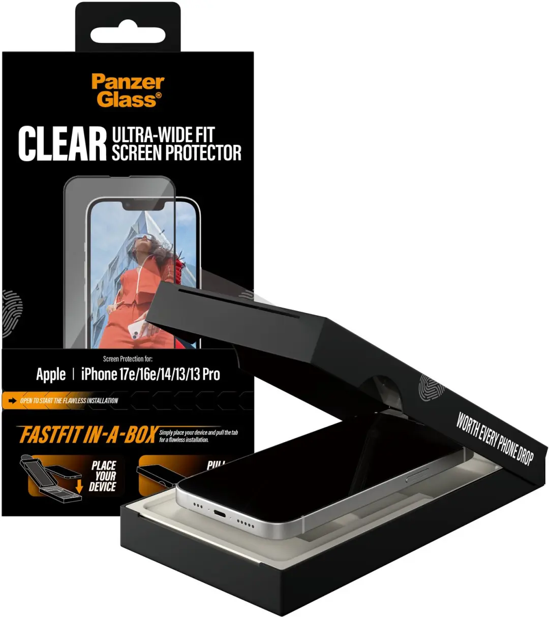 PanzerGlass PG65668 Schermbeschermer iPhone 13 Pro Max - Doorzichtig - afbeelding 2 van 4