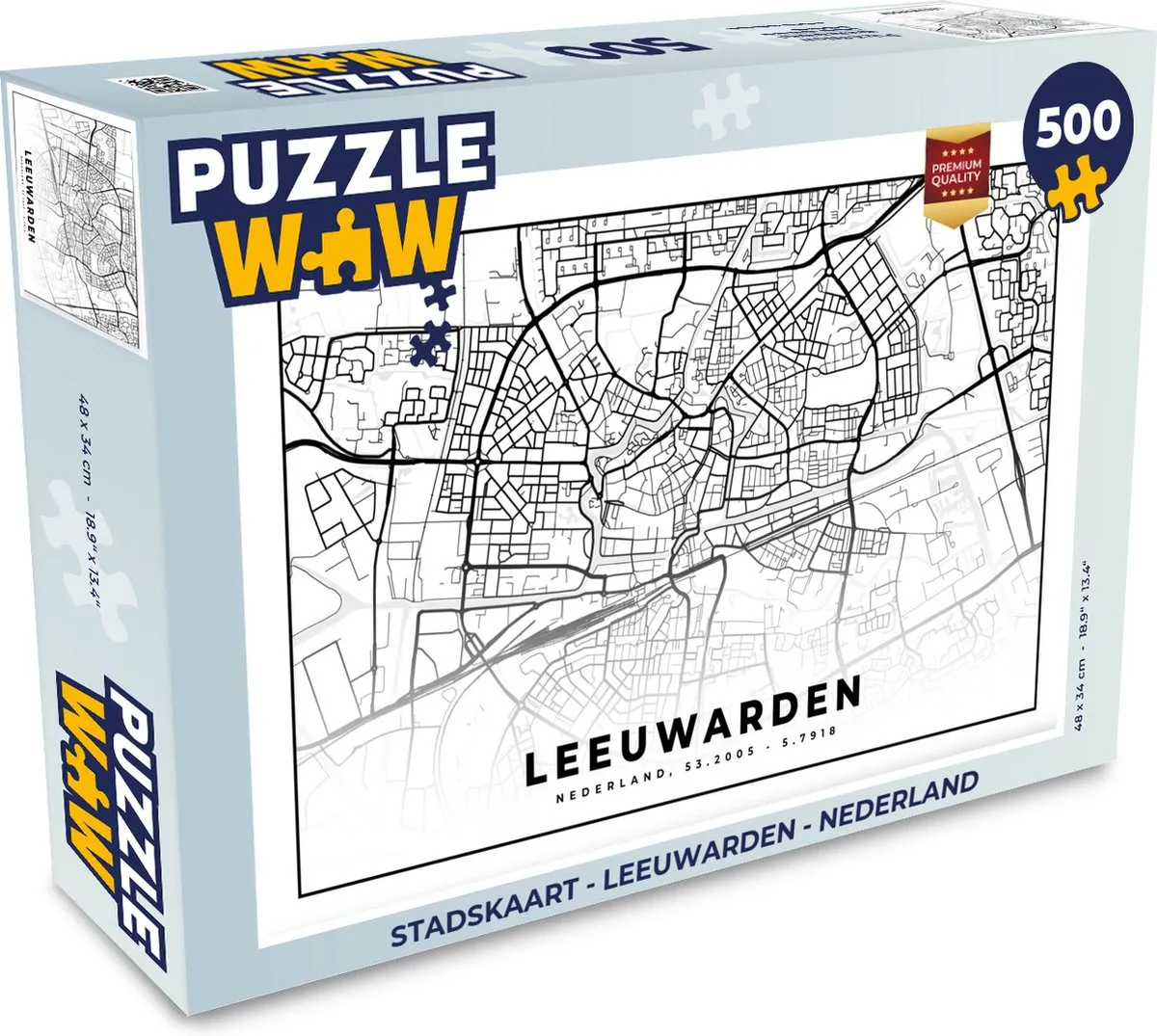 PuzzleWow Leeuwarden Legpuzzel 500 Stuks