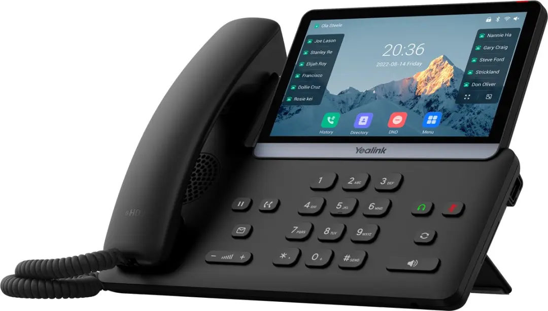Yealink T77U IP Telefoon 7" - 16 VoIP - PoE - Zwart - afbeelding 2 van 3