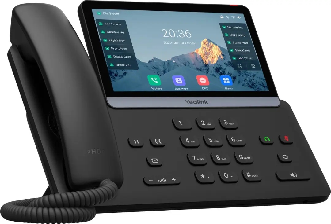 Yealink T77U IP Telefoon 7" - 16 VoIP - PoE - Zwart - afbeelding 3 van 3