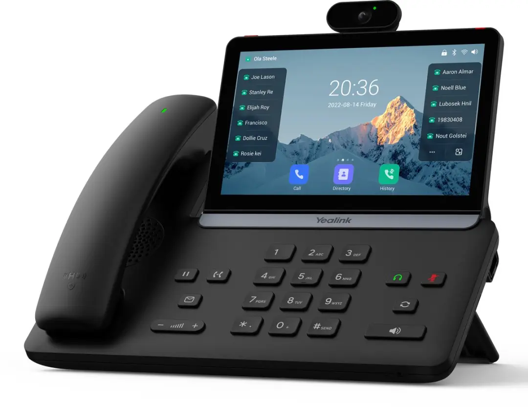 7" 1024 x 600, 16 VoIP, 2x Gigabit Ethernet, 2 x RJ9, USB-A, USB-C, PoE 802.3af, Wi-Fi 2.4/5 GHz, BT5.0, Android 13, 5MP 1280x720 30fps - afbeelding 2 van 3