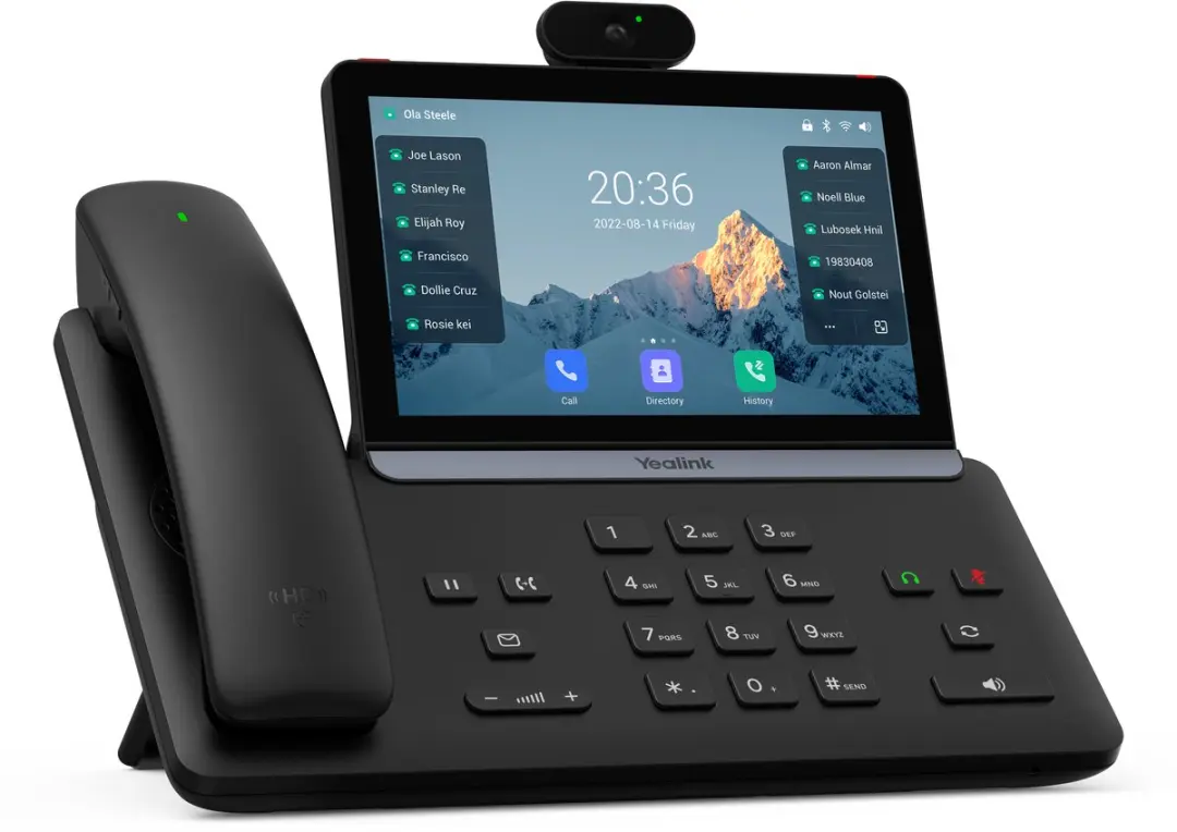 7" 1024 x 600, 16 VoIP, 2x Gigabit Ethernet, 2 x RJ9, USB-A, USB-C, PoE 802.3af, Wi-Fi 2.4/5 GHz, BT5.0, Android 13, 5MP 1280x720 30fps - afbeelding 3 van 3