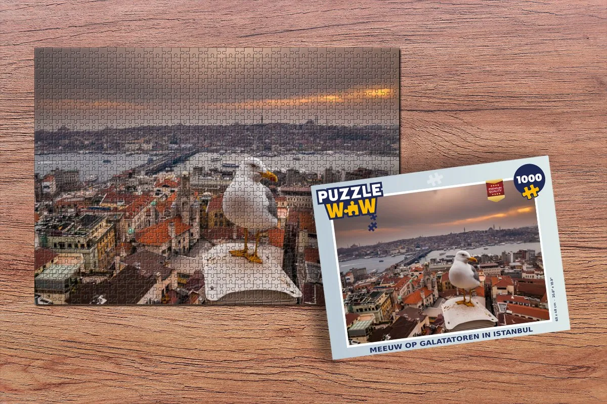 PuzzleWow Istanbul Architectuur Legpuzzel 1000 Stuks - Multicolor