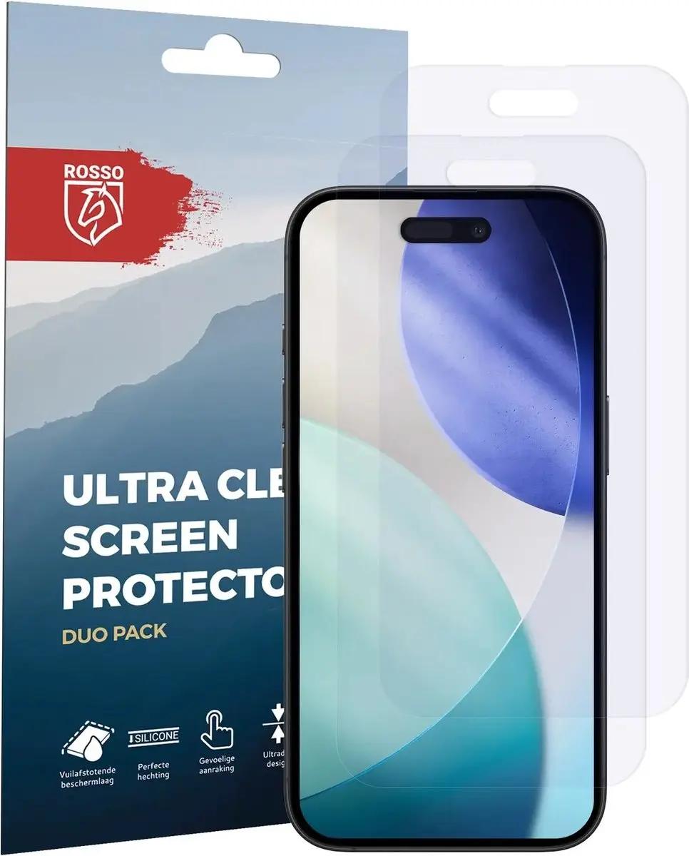 Rosso iPhone 18 Pro Beschermfolie 2 Stuks - afbeelding 4 van 6