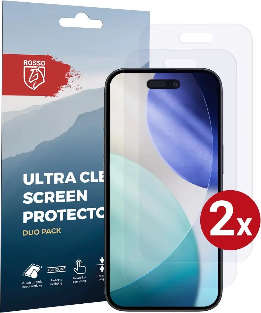 Rosso iPhone 18 Pro Beschermfolie 2 Stuks