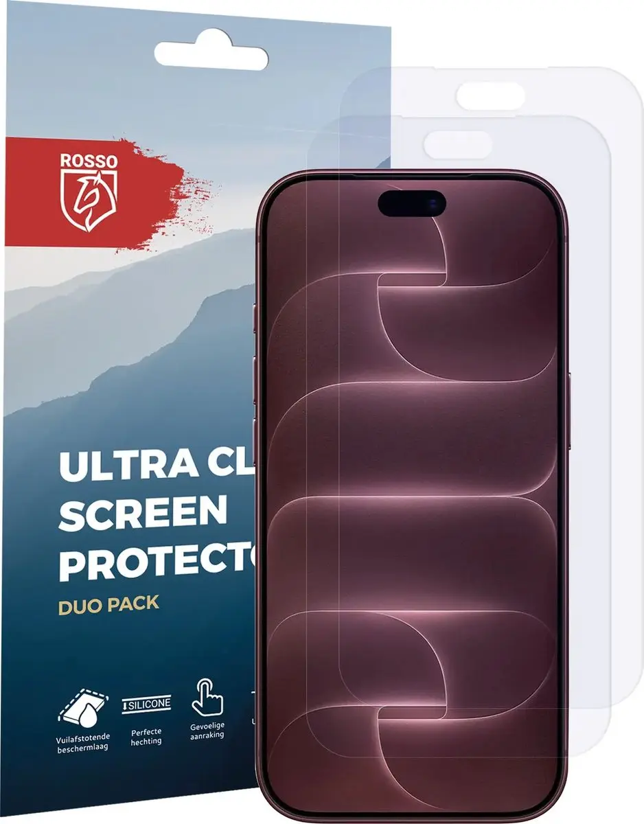 Rosso iPhone 18 Pro Beschermfolie 2 Stuks - afbeelding 3 van 6