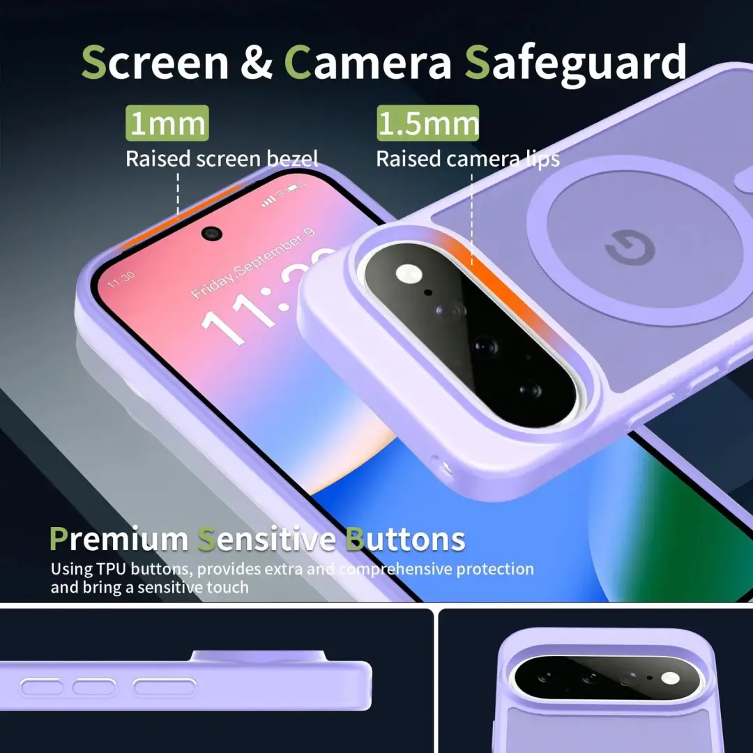 Google Pixel 11 Hybrid Hoesje - Paars - afbeelding 6 van 6