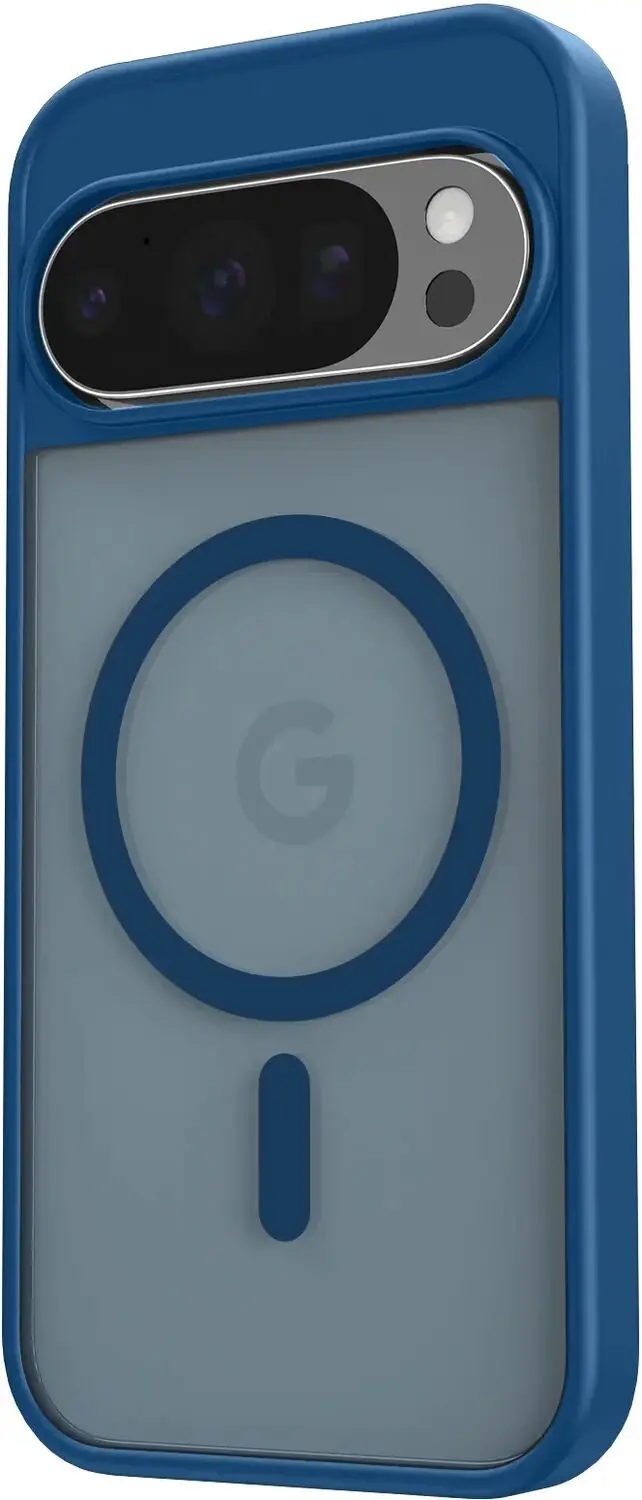 Google Pixel 11 Pro Hybrid Hoesje Blauw - afbeelding 5 van 6