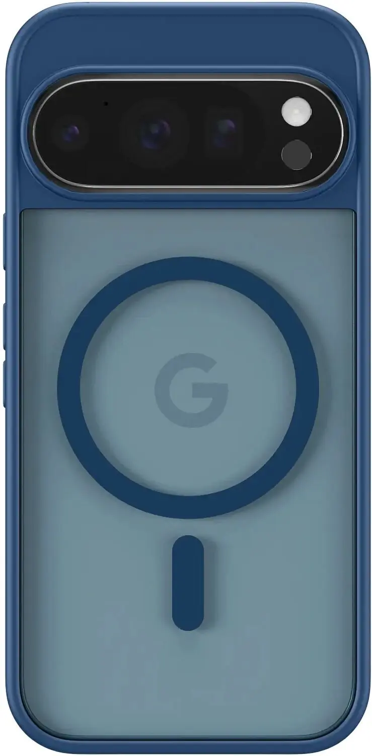 Google Pixel 11 Pro Hybrid Hoesje Blauw - afbeelding 6 van 6