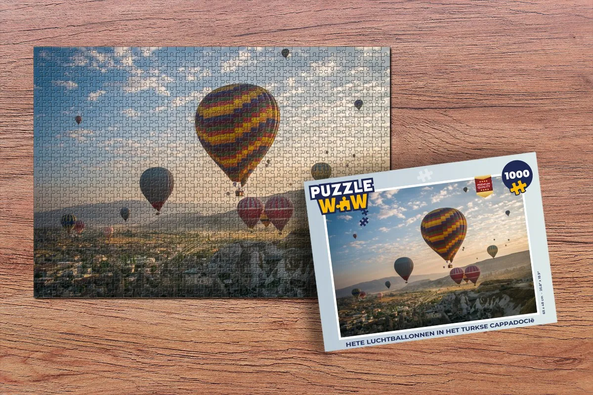 PuzzleWow Luchtballon Turkije Legpuzzel 1000 Stuks