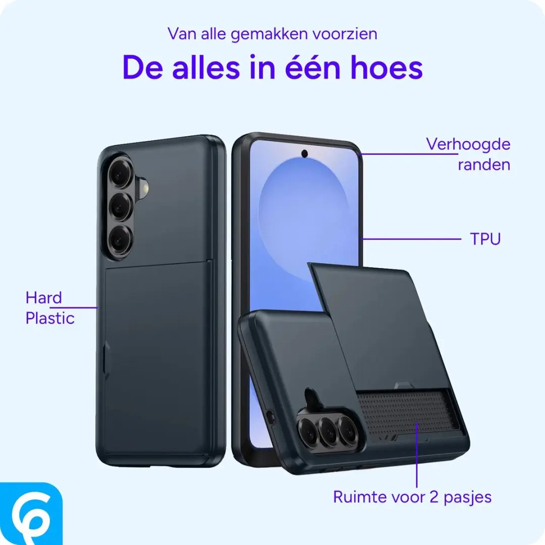 Selected Hoesje met Kaarthouder Blauw - Samsung Galaxy S26 FE - afbeelding 2 van 6