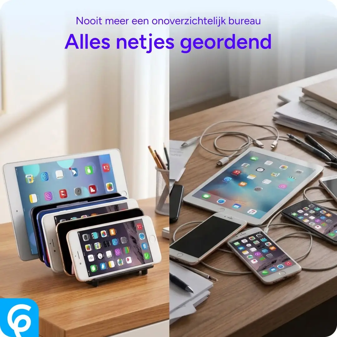 SBG Bureau Organizer 6 Vakken - Zwart - afbeelding 4 van 6