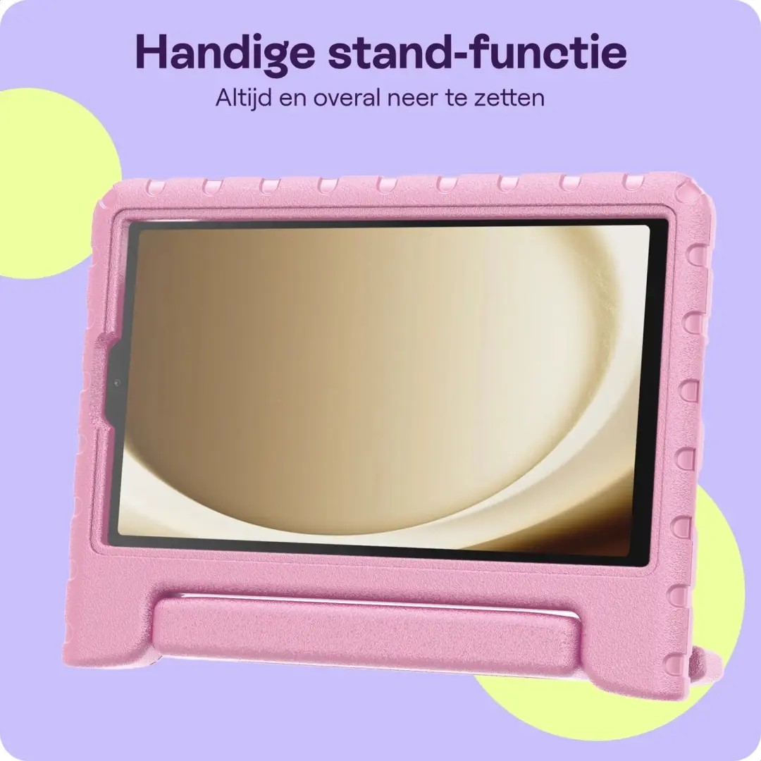 HappyCase Kinder Tablethoes Samsung Tab A11/A9 Plus - Licht Roze - afbeelding 3 van 6