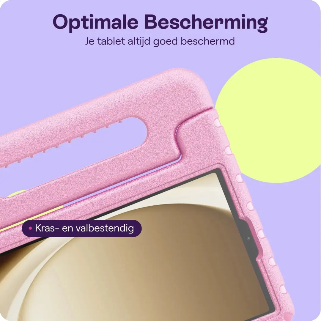 HappyCase Kinder Tablethoes Samsung Tab A11/A9 Plus - Licht Roze - afbeelding 4 van 6