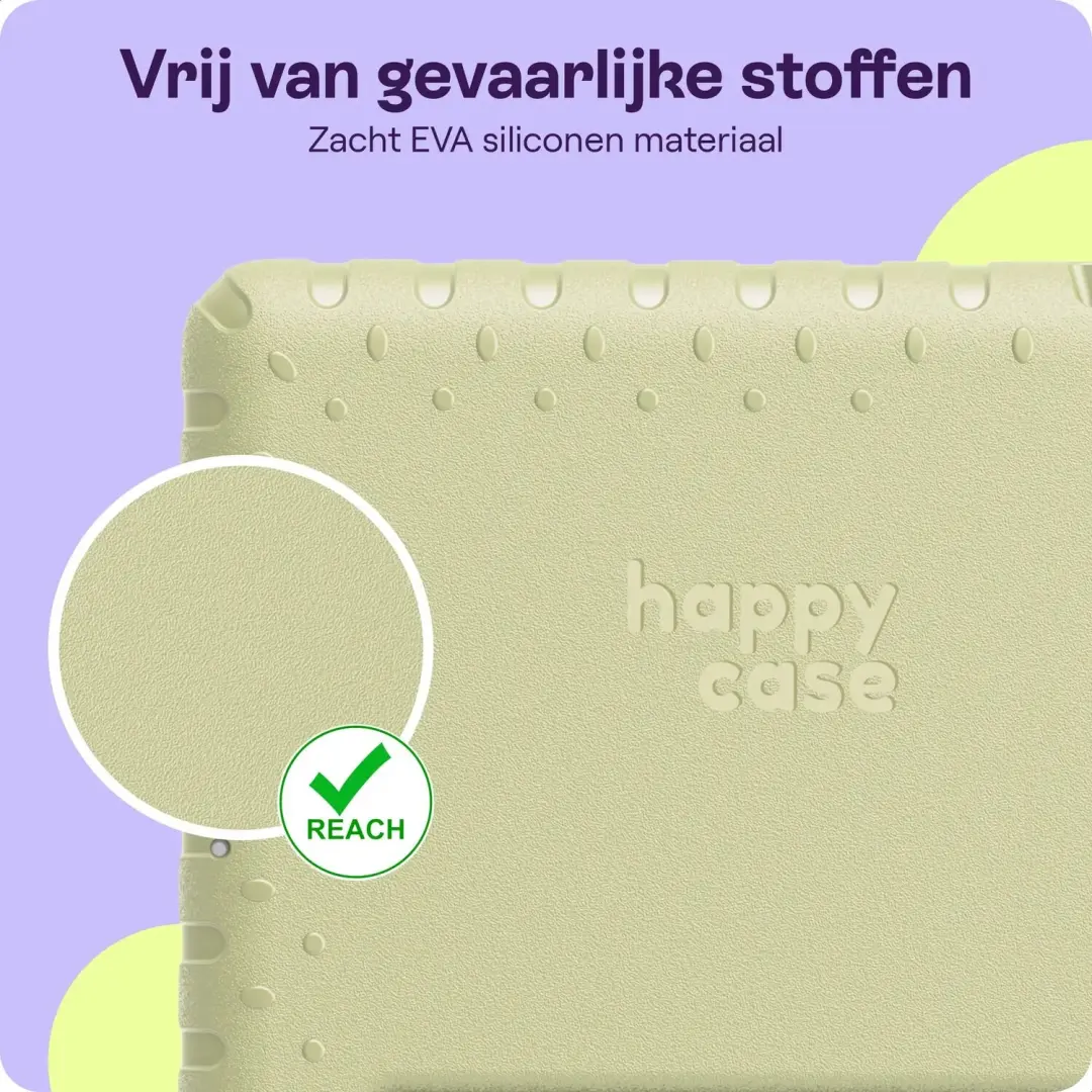 HappyCase Kinder Tablethoes Samsung Tab A11/A9 Plus - Beige - afbeelding 2 van 6