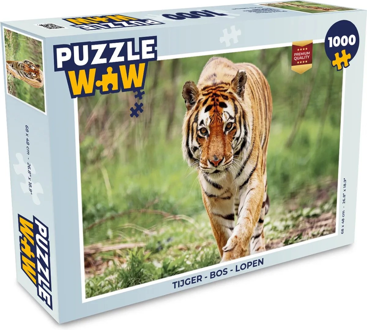 PuzzleWow Tijger Bos Legpuzzel 1000 Stuks