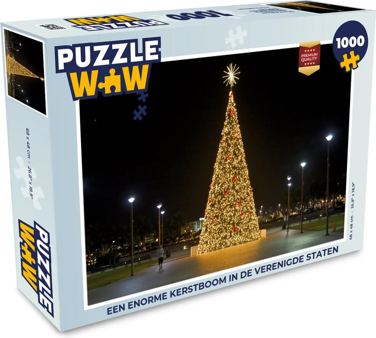 PuzzleWow Kerstboom Legpuzzel 1000 Stuks