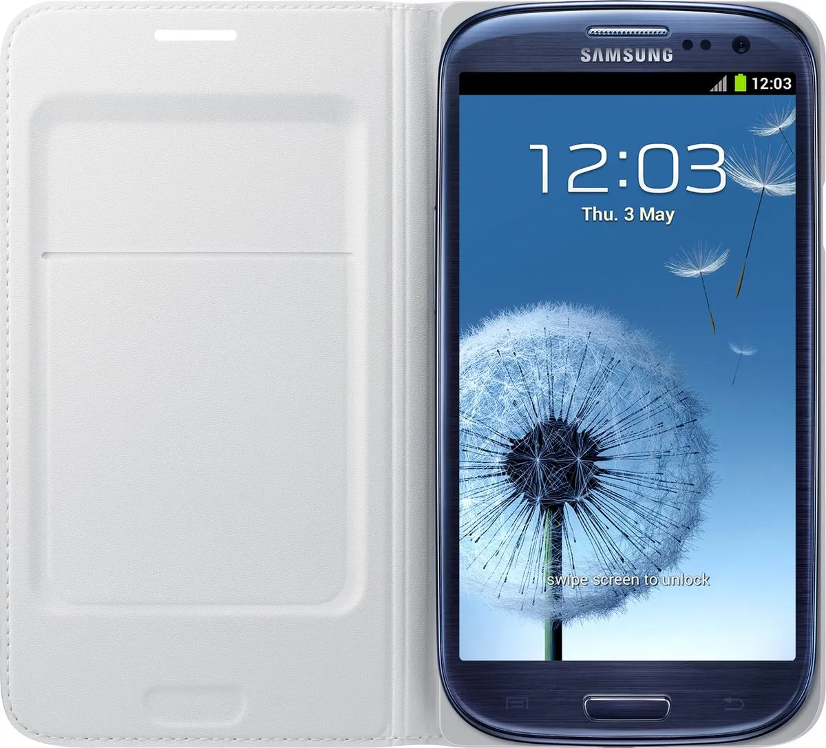 Samsung Galaxy S3 Flip Wallet Hoes - Wit