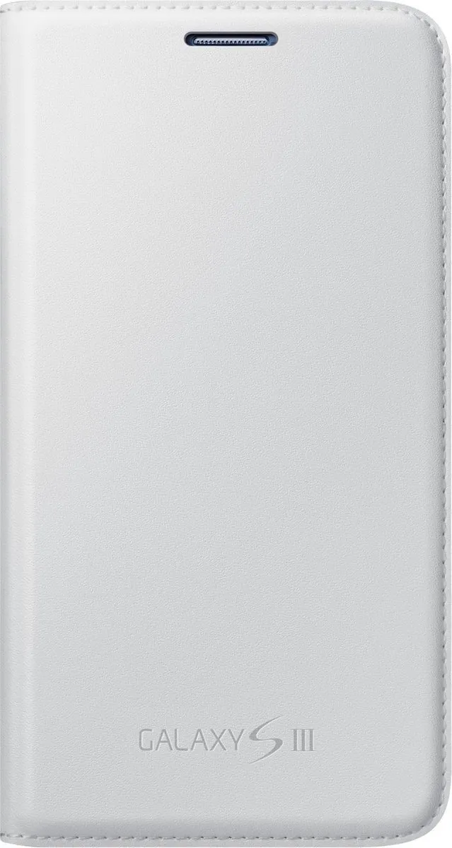 Samsung Galaxy S3 Flip Wallet Hoes - Wit