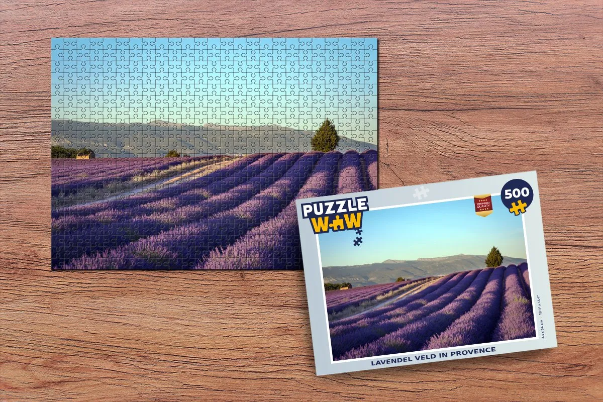 PuzzleWow Provence Legpuzzel 500 Stuks - Lavendel Multicolor